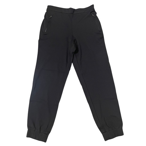 BCBGMaxAzria Jogger Dress Pants Ankle Stretch Black Women’s size M - Picture 1 of 7